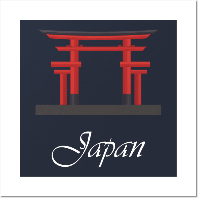 Japan Icon Torii Gate Wall Art by Ru Studio